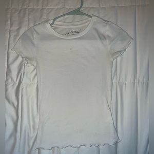 Aeropostale White Lettuce Tee Shirt Size XS.